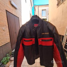 giacca pelle moto guzzi