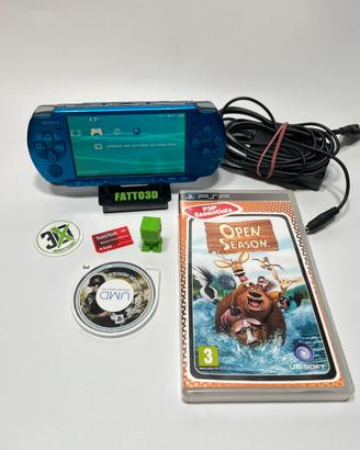 Sony PSP-3004 Blue 4GB + Caricatore + Giochi