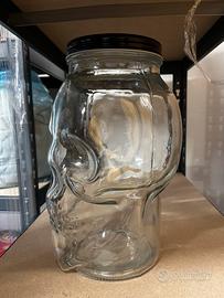 Vaso vetro teschio