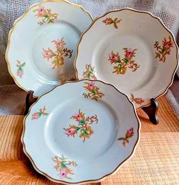 Set piatti  Limoges "rosa muschiata" '800