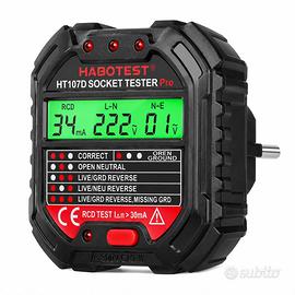 Tester presa corrente digitale LCD rilevatore di g