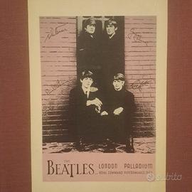 cartolina vintage con foto dei BEATLES 