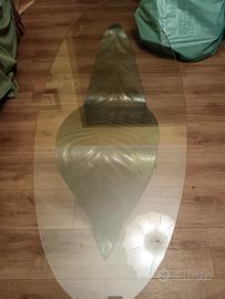 tavolo in cristallo " La Foglia" 