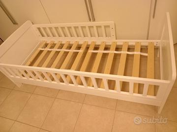 LETTINO BIANCO 160x70 INCLUSA RETE A DOGHE