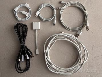 Cavi Apple Iphone usb-lightning e adattatore jack