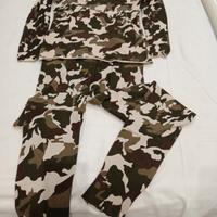 completo maglia fuseaux mimetica