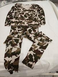 completo maglia fuseaux mimetica