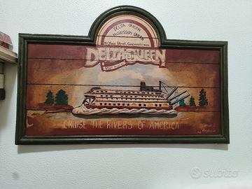 insegna decorativa in legno