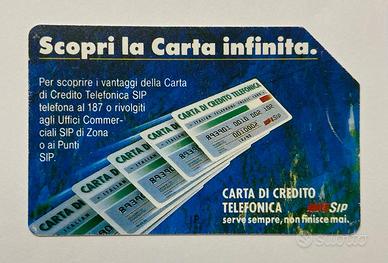 Scheda telefonica SIP "Scopri la Carta Infinita"