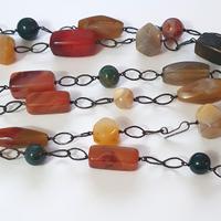 Antica Collana pietre colorate vintage anni ‘60