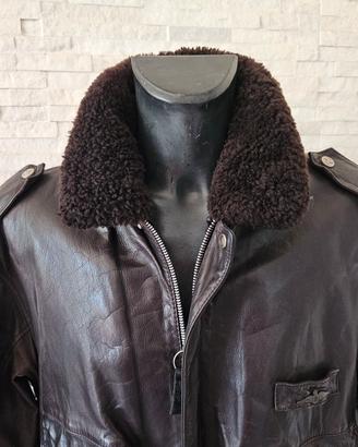 Giubbotto in pelle stile aeronautica militare!