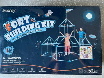 Kit costruzione Forte per bambini con tunnel – 133