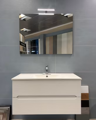 MOBILE ARREDO BAGNO CM 100 2 CASSETTI BIANCO