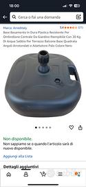 Basamento per ombrellone 20kg