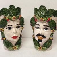 Teste  di moro h 40 Caltagirone