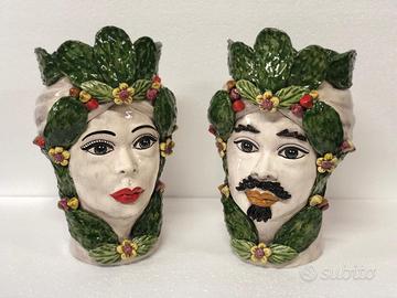 Teste  di moro h 40 Caltagirone