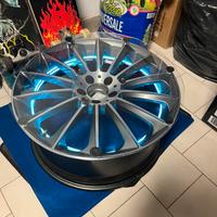 Tavolino a cerchio lexan e led