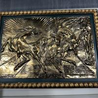 bassorilievo I cavalli nel sole Aligi Sassu