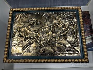 bassorilievo I cavalli nel sole Aligi Sassu