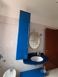 Arredo bagno completo blu - usato ma ben tenuto