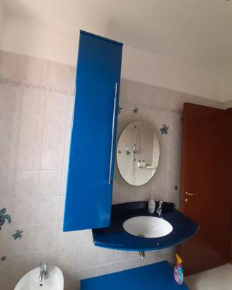 Arredo bagno completo blu - usato ma ben tenuto