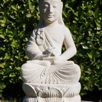 statua Buddha in pietra originale Bali H40cm