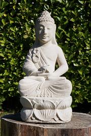 statua Buddha in pietra originale Bali H40cm