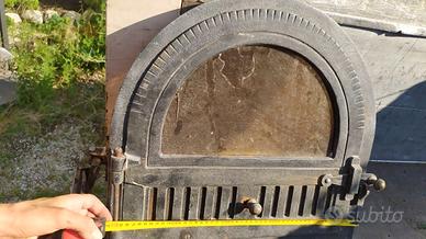 SPORTELLO PER FORNO A LEGNA CON VETRO