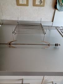 Griglia e accessori x cuocere carne e pesce