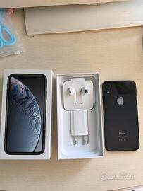 Iphone XR 64gb nero + auricolari + spinotto