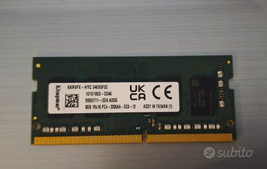 Kingston 8GB DDR4 3200MHz SODIMM PC4-3200AA