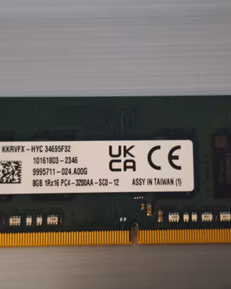 Kingston 8GB DDR4 3200MHz SODIMM PC4-3200AA