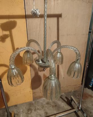 lampadario Murano a bolle anni 30