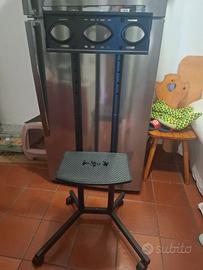 supporto tv da pavimento  con ruote