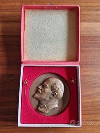 Medaglia commemorativa e cofanetto Lenin URSS 1970