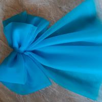 Fiocco nascita DOPPIO in tulle turchese 