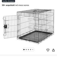 Gabbia in metallo per cani Amazon NUOVA