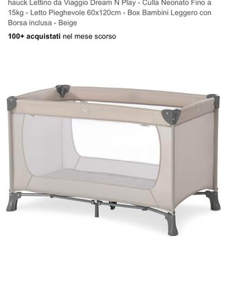 Lettino da viaggio - box da viaggio