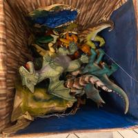 Scatola illuminata con Dinosauri, Serpenti, Ragni