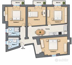 Appartamento b&b ristrutturato con corte privata