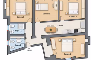 Appartamento b&b ristrutturato con corte privata