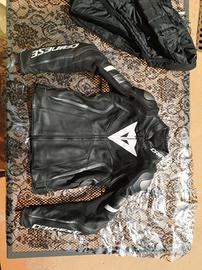 giacca moto 42 dainese donna in pelle