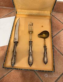Set Servizio Vintage in Argento 800 - 3 Pz