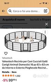 Recinto per cuccioli, cani taglia medio- piccola