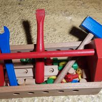 set attrezzi lavoro in legno