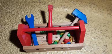 set attrezzi lavoro in legno