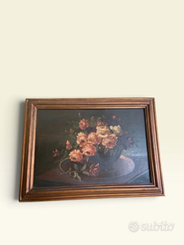 Grande Quadro Olio su Tela - Natura Morta 