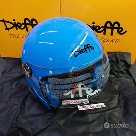 Casco blu junior bimbo dieffe df4 con visiera tras