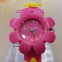 Orologio bambina rosa - forma fiore - nuovo