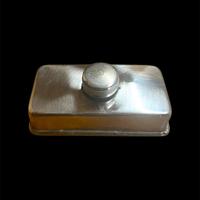 Bruciatore a stoppino vintage in acciaio inox